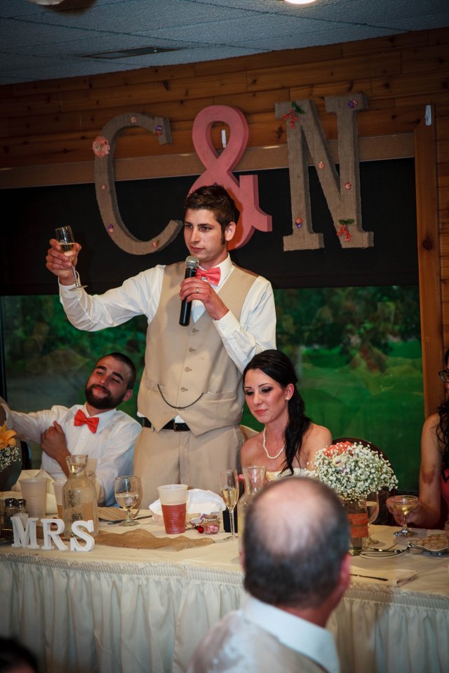 The groom's toast